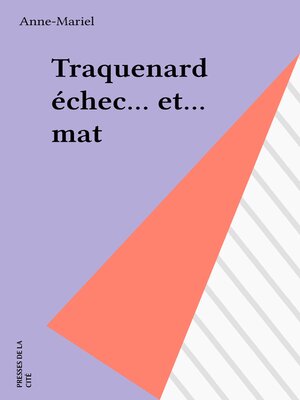 cover image of Traquenard échec... et... mat